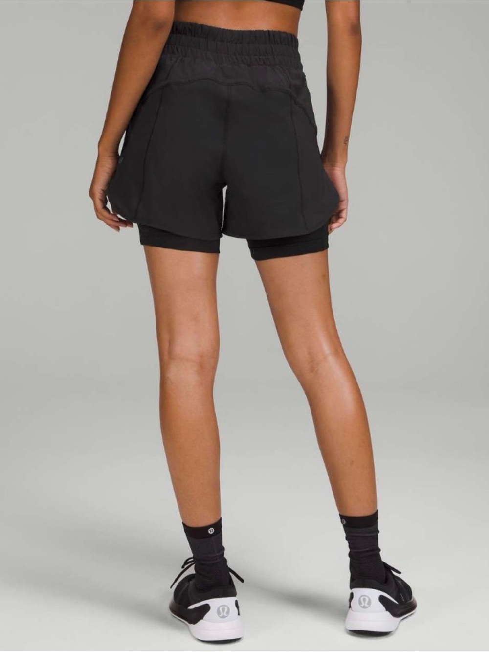 Lululemon Track That 2-in-1 High-Rise Short 6" Black 4